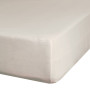 Prestieradlo 100x200 / 25 cm z bavlneného saténu - bežová